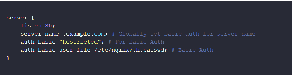 basic auth with nginx