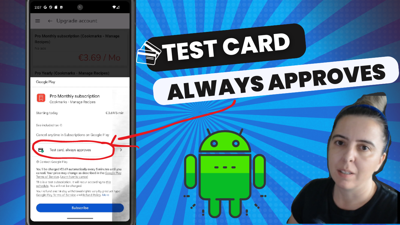 in-app subscription testing play