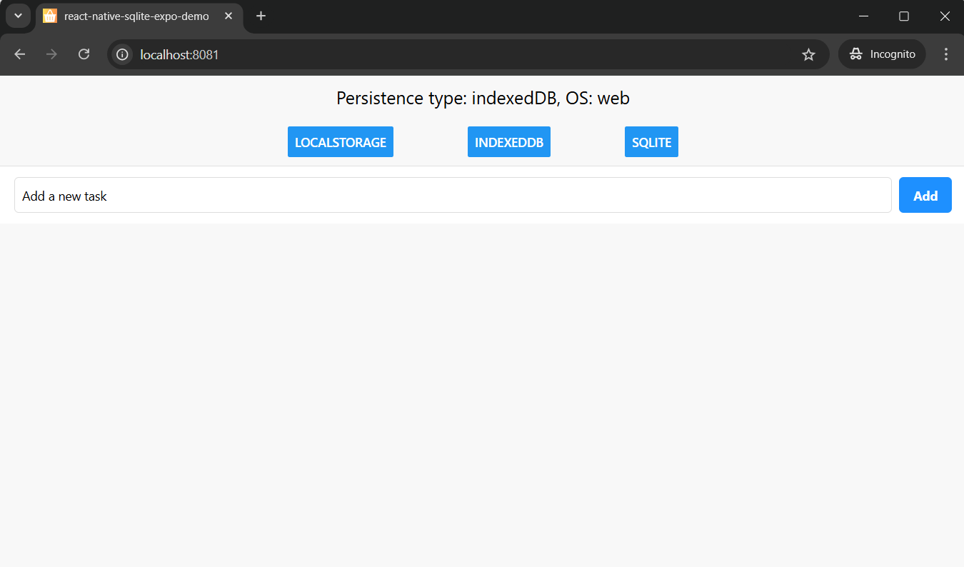 Image of: Expo SQLite on the Web: LocalStorage, IndexedDB, and SQL.js