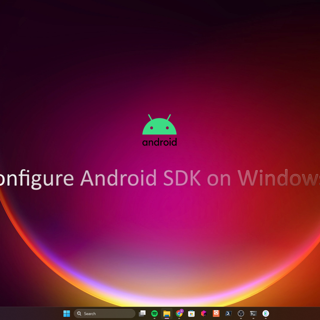 Image of: Configure Android SDK environment on Windows 11